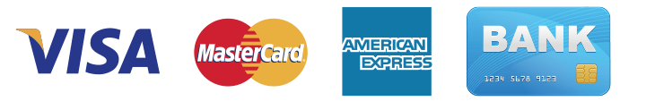 All Major Card Accepted. Additional 3% credit card processing fee applies.